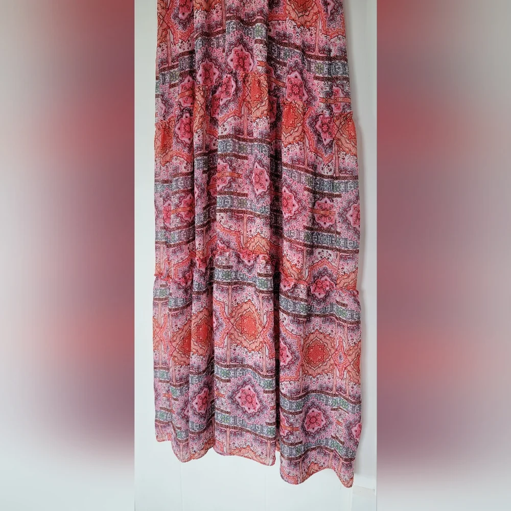 Rabbit Rabbit Rabbit Designs Geometric Pattern Maxi Dress Size 16 - Picture 4 of 10